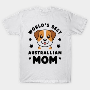 Mini Australian Shepherd Gifts World's Best Aussie Mom T-Shirt